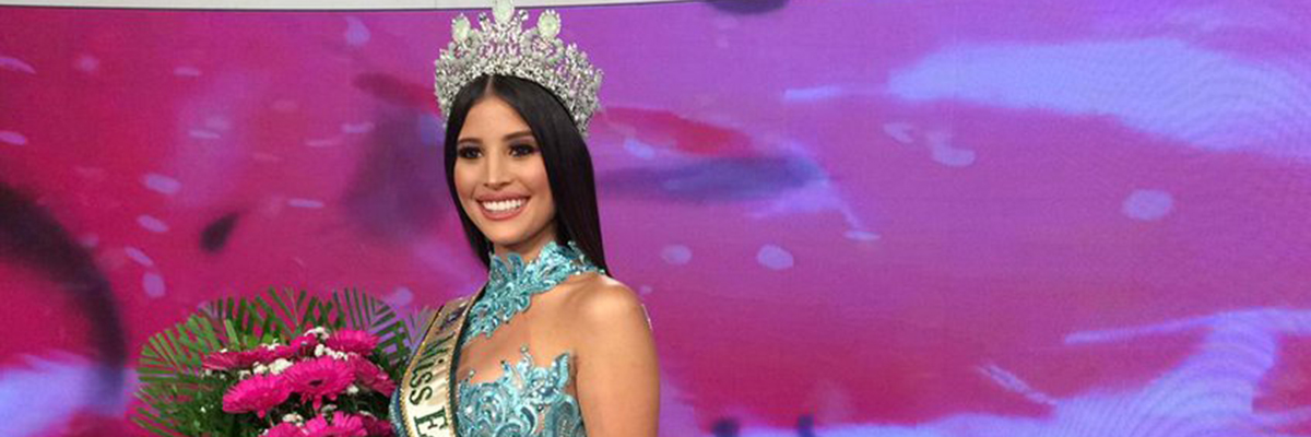 Stephany Zreik festeja su coronación como Miss Earth Venezuela