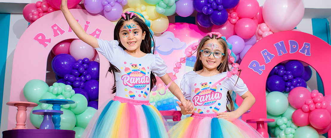 Rania & Randa en su divertida fiesta de 7 años